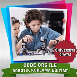 Üniversite OnaylıCode Org ile Robotik Kodlama Eğitimi Sertifikası