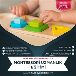 Montessori Uzmanlık Eğitimi Sertifika Kursu (270 Saat)